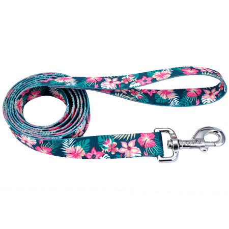 Coastal Pet Attire Styles КОСТАЛ СТАЙЛС поводок для собак, 1смХ1.2м, цвет тропические цветы