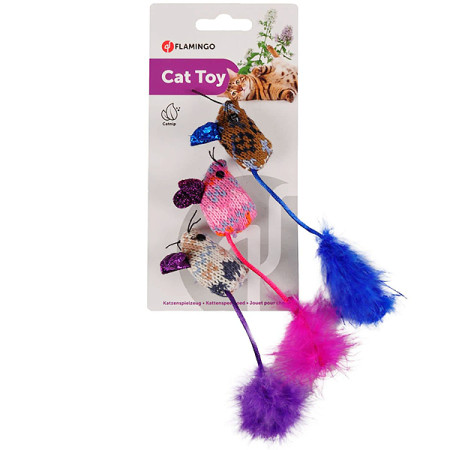 Flamingo Mohaire Mouse Glamour ФЛАМІНГО ВОВНЯНА МИША ГЛАМУР іграшка з котячою м’ятою для котів Flamingo Mohaire Mouse Glamour ФЛАМІНГО ВОВНЯНА МИША ГЛАМУР іграшка з котячою м’ятою для котів