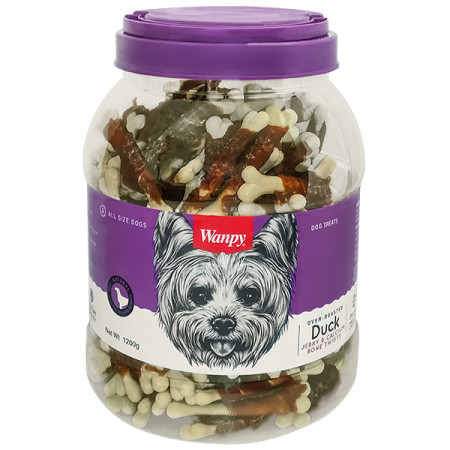 Wanpy Duck Jerky & Calcium Bone Twists ВАНПИІ КІСТКА З В’ЯЛЕНОЮ КАЧКОЮ ТА КАЛЬЦІЄМ ласощі для собак Wanpy Duck Jerky & Calcium Bone Twists ВАНПИІ КІСТКА З В’ЯЛЕНОЮ КАЧКОЮ ТА КАЛЬЦІЄМ ласощі для собак
