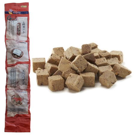 CattyMan Freeze Dried Beef Liver Dice КЭТТИМЕН ГОВЯЖЬЯ ПЕЧЕНЬ сублимированное лакомство для котов