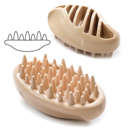 DoggyMan Rubber Brush Mini ДОГГИМЭН CИЛИКОНОВАЯ ЩЕТКА для собак и котов