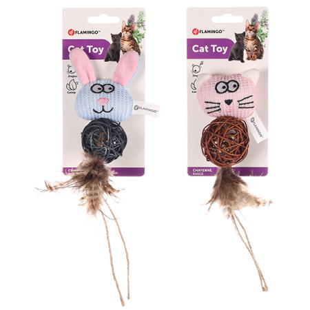 Flamingo Chayenne Rabbit Cat ФЛАМІНГО ШАЙЄНН КРОЛИК КІТ іграшка з брязкальцем і котячою м’ятою для котів Flamingo Chayenne Rabbit Cat ФЛАМІНГО ШАЙЄНН КРОЛИК КІТ іграшка з брязкальцем і котячою м’ятою для котів