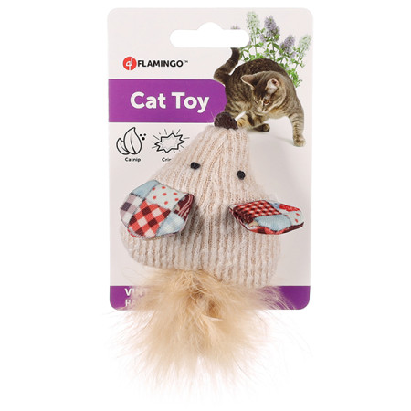 Flamingo Vinta Mouse ФЛАМІНГО ВІНТА МИША шурхотлива іграшка з котячою м’ятою для котів Flamingo Vinta Mouse ФЛАМІНГО ВІНТА МИША шурхотлива іграшка з котячою м’ятою для котів