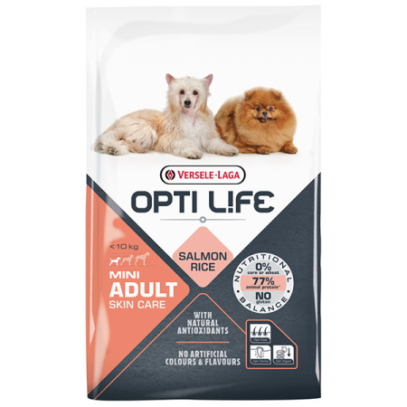Opti Life Adult Skin Care Mini ОПТІ ЛАЙФ ЛОСОСЬ МІНІ МАЛИХ сухий суперпреміум корм для собак міні та малих порід, 7.5 кг Opti Life Adult Skin Care Mini ОПТІ ЛАЙФ ЛОСОСЬ МІНІ МАЛИХ сухий суперпреміум корм для собак міні та малих порід, 7.5 кг