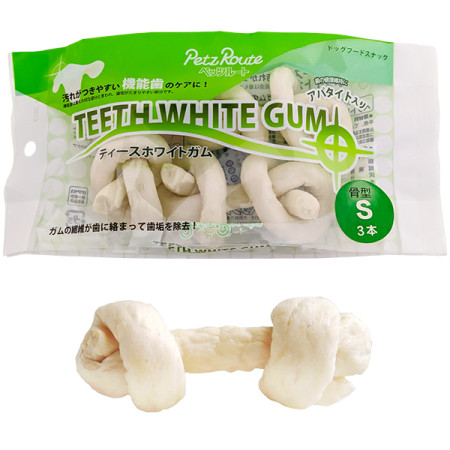 Petz Route Teeth White Gum ПЕТС РУТ КОСТЬ ДЛЯ ЧИСТКИ ЗУБОВ жевательное лакомство для собак, S Petz Route Teeth White Gum ПЕТС РУТ КОСТЬ ДЛЯ ЧИСТКИ ЗУБОВ жевательное лакомство для собак, S