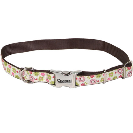 Coastal Pet Attire Ribbon КОСТАЛ РИББОН ошейник для собак, 1.6х46см, цвет цветы роз