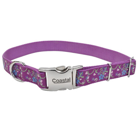 Coastal Pet Attire Ribbon КОСТАЛ РИББОН ошейник для собак, 1.6х46см, цвет орхидея букет