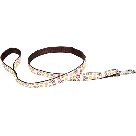 Coastal Pet Attire Ribbon КОСТАЛ РИББОН поводок для собак, 1.6смХ1.2м, цвет цветы роз