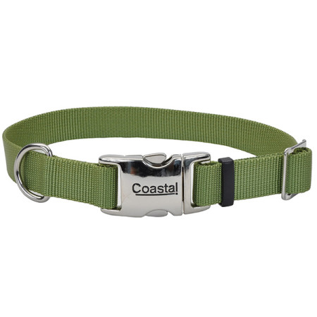 Coastal Titan Buckle КОСТАЛ ТИТАН БАКЛ ошейник для собак, 2х36-51см, цвет зеленая пальма