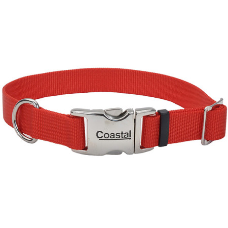 Coastal Titan Buckle КОСТАЛ ТИТАН БАКЛ ошейник для собак, 2х36-51см, цвет красный