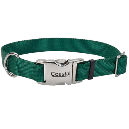 Coastal Metal Buckle КОСТАЛ ТИТАН БАКЛ ошейник для собак, 2.5х46-66см, цвет хаки