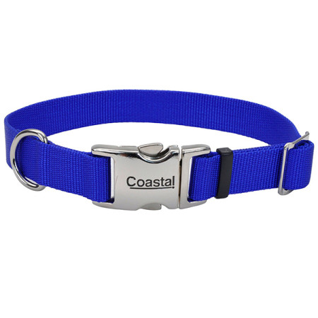 Coastal Metal Buckle КОСТАЛ МЕТАЛЛ ошейник для собак, 2.5х36-51cм, цвет синий
