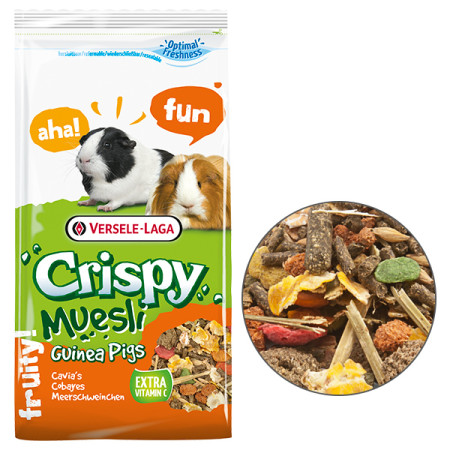Versele-Laga Crispy Muesli Guinea Pigs ВЕРСЕЛЕ-ЛАГА КРИСПИ МЮСЛИ МОРСКАЯ СВИНКА корм для морских свинок, 1 кг