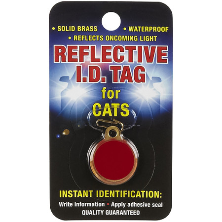 Coastal ID Tag КОСТАЛ БРЕЛОК светоотражающий для адреса на ошейник для котов