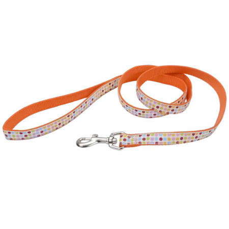 Coastal Pet Attire Ribbon КОСТАЛ РИББОН поводок для собак, 1.6смХ1.2м, цвет точка