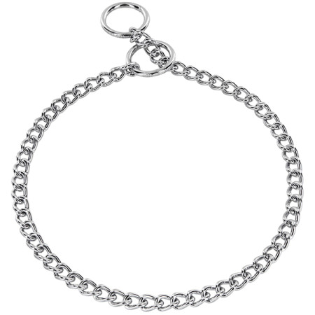 Sprenger Collar Round Narrow Link СПРЕНГЕР ОШЕЙНИК для собак, короткое круглое звено 3мм, хромированная сталь, 55 см Sprenger Collar Round Narrow Link СПРЕНГЕР ОШЕЙНИК для собак, короткое круглое звено 3мм, хромированная сталь, 55 см