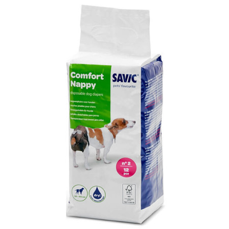 Savic Comfort Nappy САВІК КОМФОРТ НАППІ підгузки для собак, 34-44 см Savic Comfort Nappy САВІК КОМФОРТ НАППІ підгузки для собак, 34-44 см