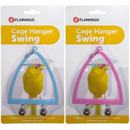 Flamingo Swing+Abacus+Bell ФЛАМІНГО ГОЙДАЛКА з дзвіночком та рахівницею іграшка для птахів Flamingo Swing+Abacus+Bell ФЛАМІНГО ГОЙДАЛКА з дзвіночком та рахівницею іграшка для птахів