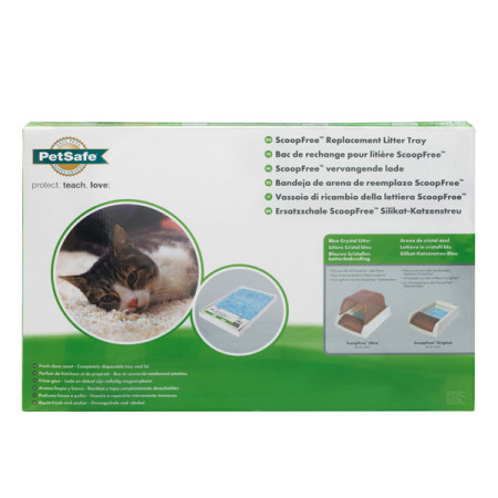 PetSafe ScoopFree Blue Crystal ПЕТСЕЙФ СКУПФРІ БЛУ КРИСТАЛ піддон з наповнювачем для котячого туалету PetSafe ScoopFree Blue Crystal ПЕТСЕЙФ СКУПФРІ БЛУ КРИСТАЛ піддон з наповнювачем для котячого туалету