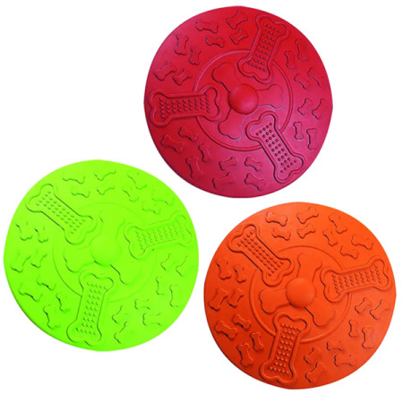 Flamingo Frisbee ФЛАМІНГО ФРІСБІ інтерактивна гумова іграшка для собак, 18 см Flamingo Frisbee ФЛАМІНГО ФРІСБІ інтерактивна гумова іграшка для собак, 18 см