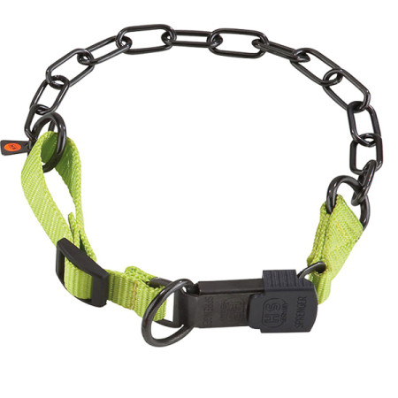 Sprenger Adjustable Collar with Assembly Chain СПРЕНГЕР РЕГУЛИРУЕМЫЙ ОШЕЙНИК с нейлоном для собак, среднее звено, нержавеющая сталь, 3 мм, 60-65 см Sprenger Adjustable Collar with Assembly Chain СПРЕНГЕР РЕГУЛИРУЕМЫЙ ОШЕЙНИК с нейлоном для собак, среднее звено, нержавеющая сталь, 3 мм, 60-65 см