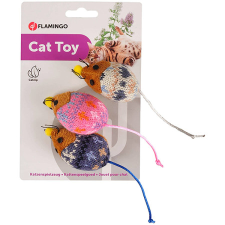 Flamingo Mohaire Mouse ФЛАМІНГО ВОВНЯНА МИША іграшка з котячою м’ятою для котів Flamingo Mohaire Mouse ФЛАМІНГО ВОВНЯНА МИША іграшка з котячою м’ятою для котів
