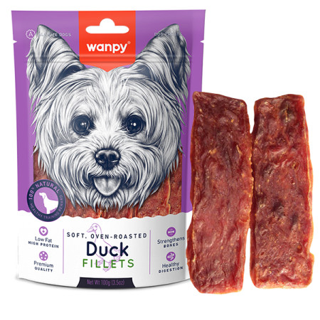 Wanpy Soft Duck Fillets ВАНПІ ФІЛЕ КАЧКИ М’ЯКЕ ласощі для собак Wanpy Soft Duck Fillets ВАНПІ ФІЛЕ КАЧКИ М’ЯКЕ ласощі для собак