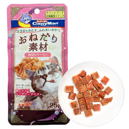 CattyMan Salmon Bits КЭТТИМЕН ЛОСОСЬ кусочки филе лакомство для котов CattyMan Salmon Bits КЭТТИМЕН ЛОСОСЬ кусочки филе лакомство для котов
