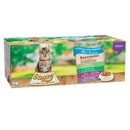 Stuzzy Cat Sterilized Multipack ШТУЗІ СТЕРІЛАЙЗИД МУЛЬТІПАК консерви в соусі для стерилізованих котів, вологий корм Stuzzy Cat Sterilized Multipack ШТУЗІ СТЕРІЛАЙЗИД МУЛЬТІПАК консерви в соусі для стерилізованих котів, вологий корм