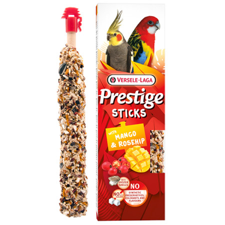Versele-Laga Prestige Sticks Parrots Mango & Rosehip ВЕРСЕЛЕ-ЛАГА МАНГО И ШИПОВНИК лакомство для крупных и средних попугаев 2х70г Versele-Laga Prestige Sticks Parrots Mango & Rosehip ВЕРСЕЛЕ-ЛАГА МАНГО И ШИПОВНИК лакомство для крупных и средних попугаев 2х70г