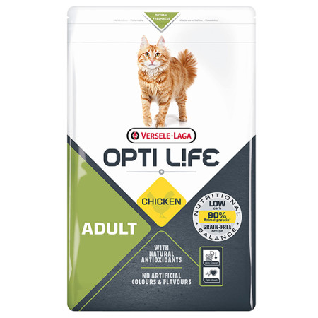 Opti Life Adult ОПТІ ЛАЙФ ДОРОСЛИЙ беззерновий сухий суперпреміум корм для котів, 1 кг Opti Life Adult ОПТІ ЛАЙФ ДОРОСЛИЙ беззерновий сухий суперпреміум корм для котів, 1 кг