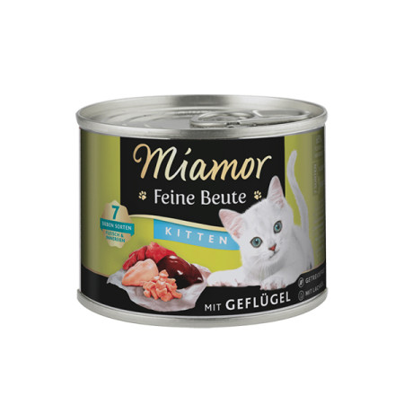 Miamor Feine Beute mit Geflügel МІАМОР ФАЙНЕ БАЙТЕ ПТИЦЯ беззерновий повнораціонний вологий корм для кошенят, 185 г Miamor Feine Beute mit Geflügel МІАМОР ФАЙНЕ БАЙТЕ ПТИЦЯ беззерновий повнораціонний вологий корм для кошенят, 185 г