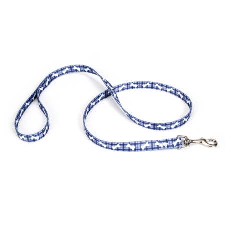 Coastal Pet Attire Styles КОСТАЛ СТАЙЛС повідець для собак, 2.5смХ1.2м, колір клітинка з кісточкою