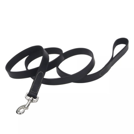 Coastal Circle-T Dog Leash КОСТАЛ СЕРКЛ-Т шкіряний повідець для собак, 2.5см х 1.2м, колір чорний