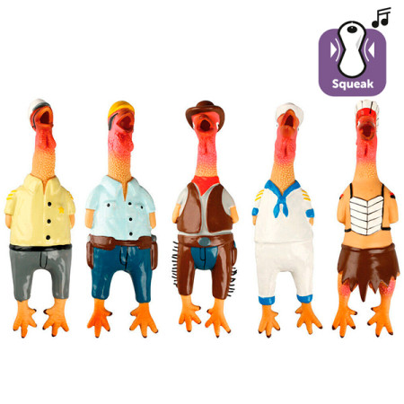 Flamingo Chicken Village People ФЛАМІНГО ЧІКЕН ВІЛЕДЖ латексна іграшка з пищалкою для собак Flamingo Chicken Village People ФЛАМІНГО ЧІКЕН ВІЛЕДЖ латексна іграшка з пищалкою для собак