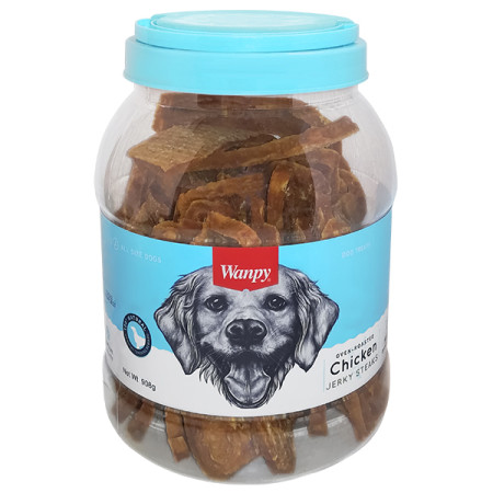 Wanpy Chicken Jerky Steaks ВАНПІ ФІЛЕ КУРКИ В’ЯЛЕНЕ СМУЖКИ ласощі для собак Wanpy Chicken Jerky Steaks ВАНПІ ФІЛЕ КУРКИ В’ЯЛЕНЕ СМУЖКИ ласощі для собак