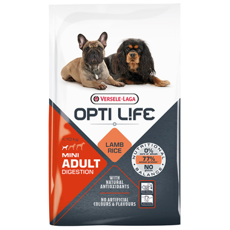 Opti Life Adult Digestion Mini ОПТІ ЛАЙФ ЯГНЯ МІНІ МАЛИХ сухий суперпреміум корм для собак з чутливим травленням міні та малих порід, 7.5 кг Opti Life Adult Digestion Mini ОПТІ ЛАЙФ ЯГНЯ МІНІ МАЛИХ сухий суперпреміум корм для собак з чутливим травленням міні та малих порід, 7.5 кг