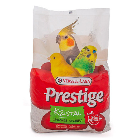 Versele-Laga Prestige Kristal ВЕРСЕЛЕ-ЛАГА ПРЕСТИЖ КРИСТАЛ песок из морских раковин для птиц, 5 кг Versele-Laga Prestige Kristal ВЕРСЕЛЕ-ЛАГА ПРЕСТИЖ КРИСТАЛ песок из морских раковин для птиц, 5 кг