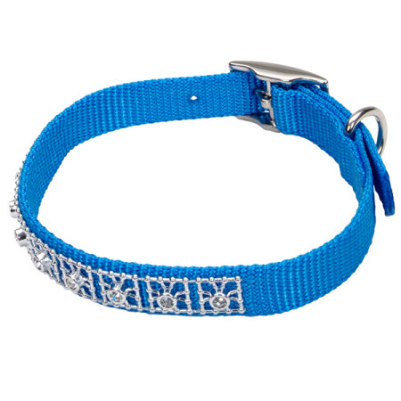 Coastal Jeweled КОСТАЛ ошейник со стразами для собак, цвет голубая лагуна