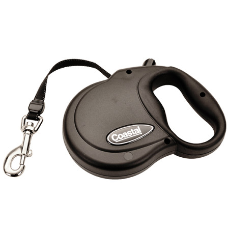 Coastal Power Walker Retractable Leash КОСТАЛ рулетка-повідець для собак, стрічка 4.8м, вага 14.5 кг, чорна Coastal Power Walker Retractable Leash КОСТАЛ рулетка-повідець для собак, стрічка 4.8м, вага 14.5 кг, чорна