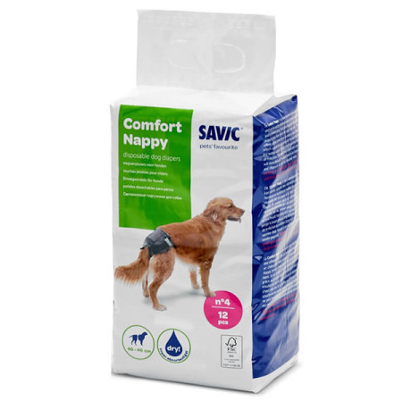 Savic Comfort Nappy САВІК КОМФОРТ НАППІ підгузки для собак, 40-48 см Savic Comfort Nappy САВІК КОМФОРТ НАППІ підгузки для собак, 40-48 см