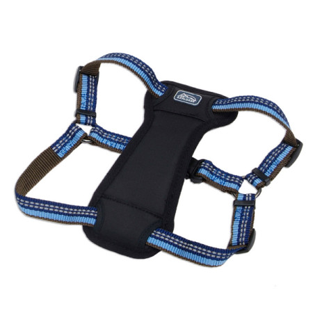 Coastal K9 Explorer Harness КОСТАЛ К9 ЭКСПЛОРЕР светоотражающая шлея с нагрудником для собак 20.4-45.3кг, цвет сапфировый