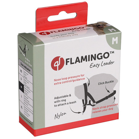 Flamingo Easy Leader M ФЛАМІНГО ІЗІ ЛІДЕР намордник для корекції поведінки собак, лабрадор, доберман, ретрівер, M Flamingo Easy Leader M ФЛАМІНГО ІЗІ ЛІДЕР намордник для корекції поведінки собак, лабрадор, доберман, ретрівер, M