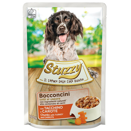 Stuzzy Dog Turkey Carrot ШТУЗІ ІНДИЧКА МОРКВА в соусі консерви для собак, вологий корм, пауч 100г Stuzzy Dog Turkey Carrot ШТУЗІ ІНДИЧКА МОРКВА в соусі консерви для собак, вологий корм, пауч 100г