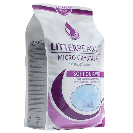 Litter Pearls Micro Crystals ЛИТТЕР ПЕРЛС МИКРО КРИСТАЛС кварцевый силикагелевый наполнитель для туалетов котов, 4.76 кг
