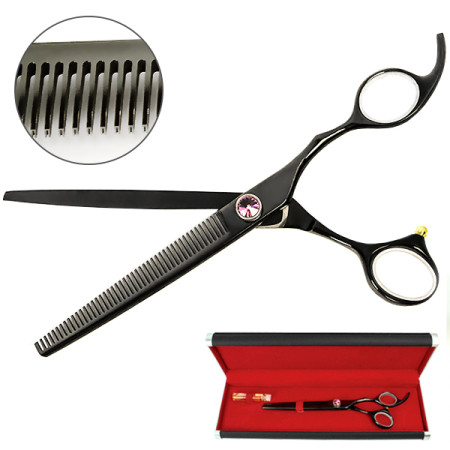Davis Majutsu Titanium Thinning ДЭВИС МАЙЖИТЦУ ТИТАНИУМ филировочные ножницы для стрижки собак, 17,8 см