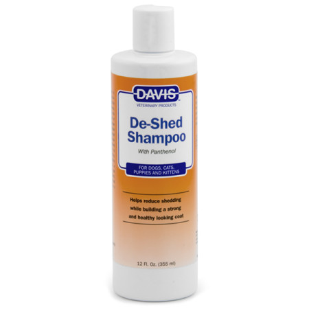 Davis De-Shed Shampoo ДЭВИС ОБЛЕГЧЕНИЕ ЛИНЬКИ шампунь для собак и котов, концентрат, 0.355 л