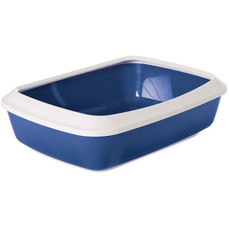 Savic Iriz Nordic Litter Tray САВІК АЙРІЗ НОРДІК лоток туалет з бортиком для котів, 50х37х13см, синій Savic Iriz Nordic Litter Tray САВІК АЙРІЗ НОРДІК лоток туалет з бортиком для котів, 50х37х13см, синій