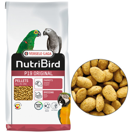 Versele-Laga NutriBird P19 Original Breeding ВЕРСЕЛЕ-ЛАГА НУТРІБЕРД P19 ОРІДЖИНАЛ РОЗВЕДЕННЯ корм для великих папуг, 10 кг Versele-Laga NutriBird P19 Original Breeding ВЕРСЕЛЕ-ЛАГА НУТРІБЕРД P19 ОРІДЖИНАЛ РОЗВЕДЕННЯ корм для великих папуг, 10 кг