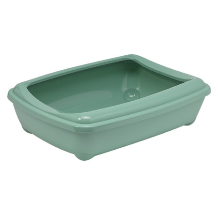 Moderna Arist-O-Tray Jumbo МОДЕРНА АРИСТ-О-ТРЭЙ ДЖУМБО туалет с бортиком лоток для котов, 57х43х16см, цвет светло зеленый